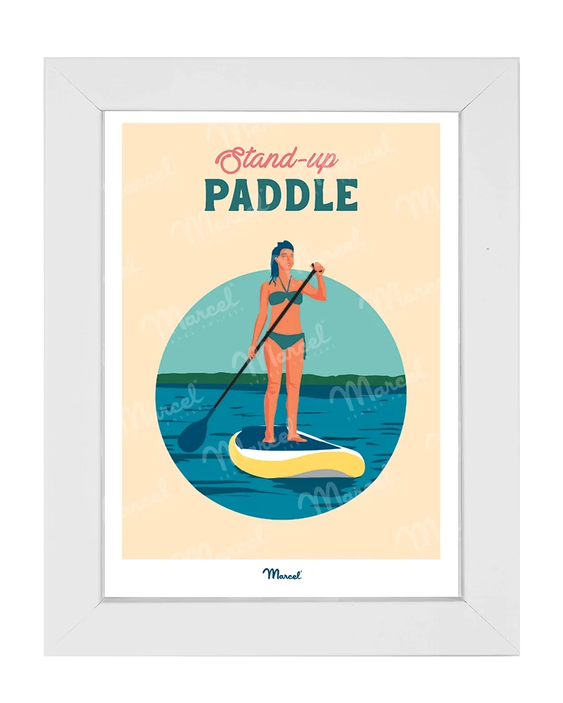 Carte Postale Travel Color "Stand Up Paddle"