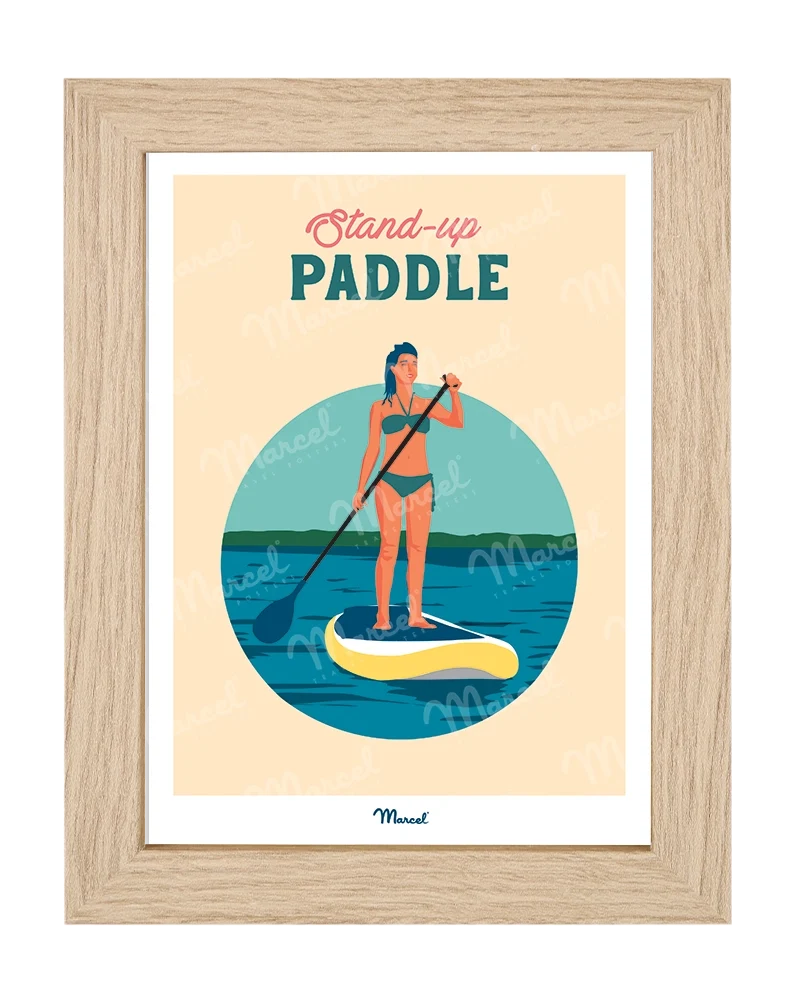 Carte Postale Travel Color "Stand Up Paddle"