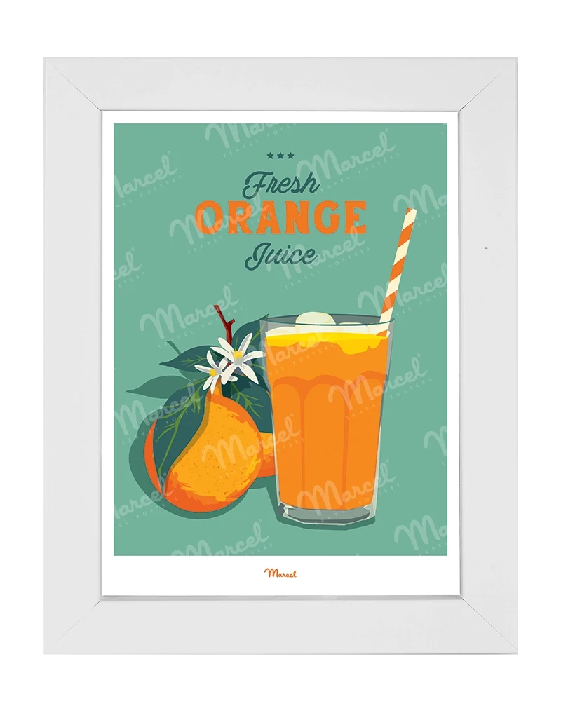 Carte Postale Travel Color "Jus d'Orange"