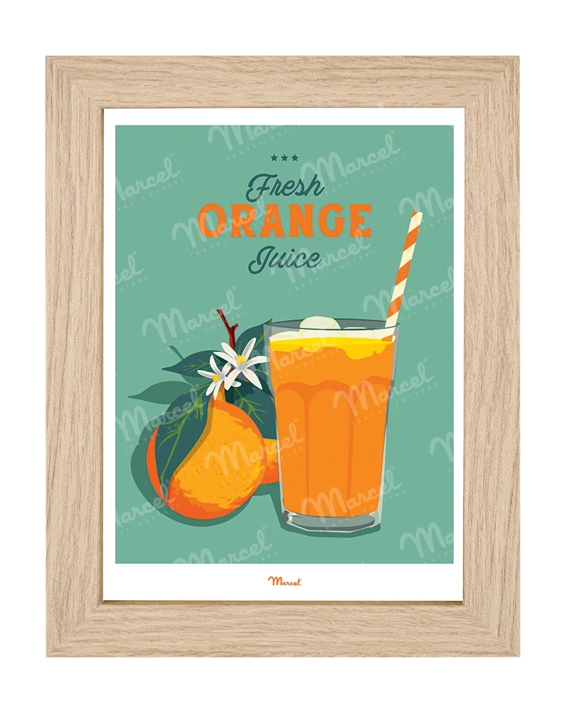 Carte Postale Travel Color "Jus d'Orange"