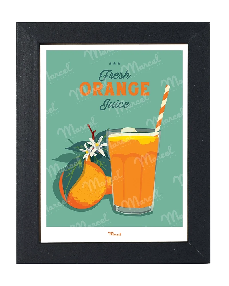 Carte Postale Travel Color "Jus d'Orange"