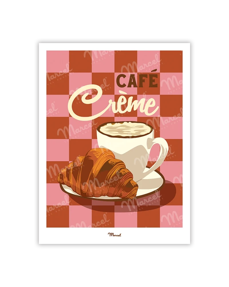 Carte Postale Travel Color "Café Crème"
