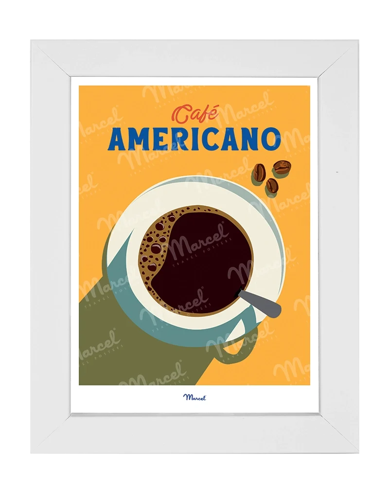 Carte Postale Travel Color "Café Americano"