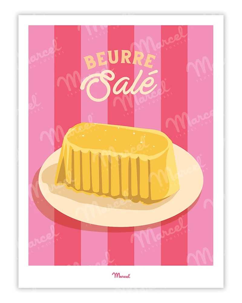 Affiche Travel Color "Beurre Salé"