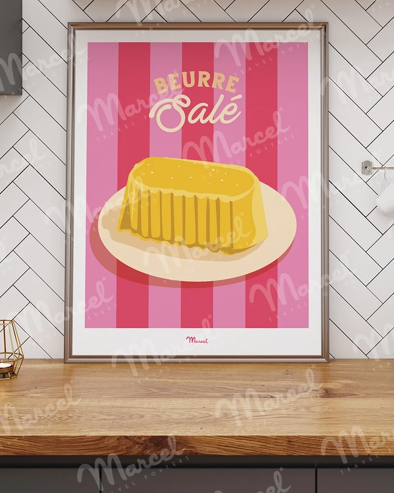 Affiche Travel Color "Beurre Salé"