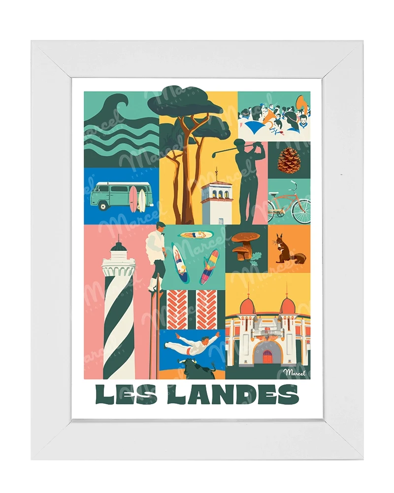 Carte Postale City Color LANDES