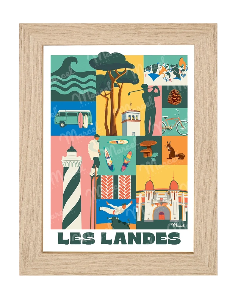 Carte Postale City Color LANDES
