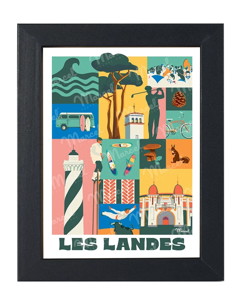 Carte Postale City Color LANDES