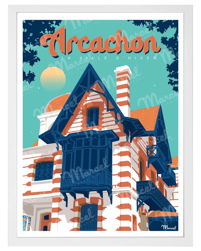 Affiche ARCACHON "La ville d'Hiver"