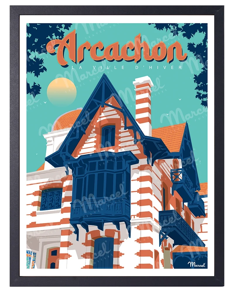 Affiche ARCACHON "La ville d'Hiver"