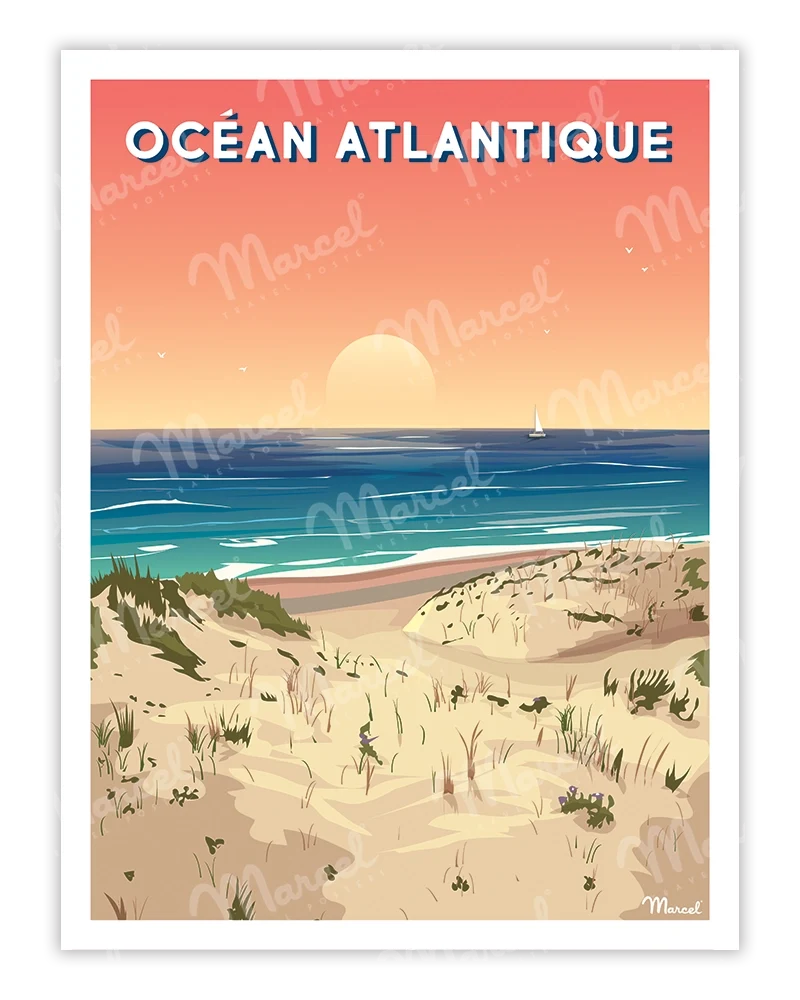 Affiche OCÉAN ATLANTIQUE
