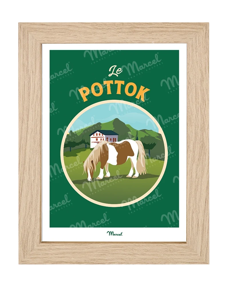 Carte Postale Travel Color PAYS BASQUE "Le Pottok"
