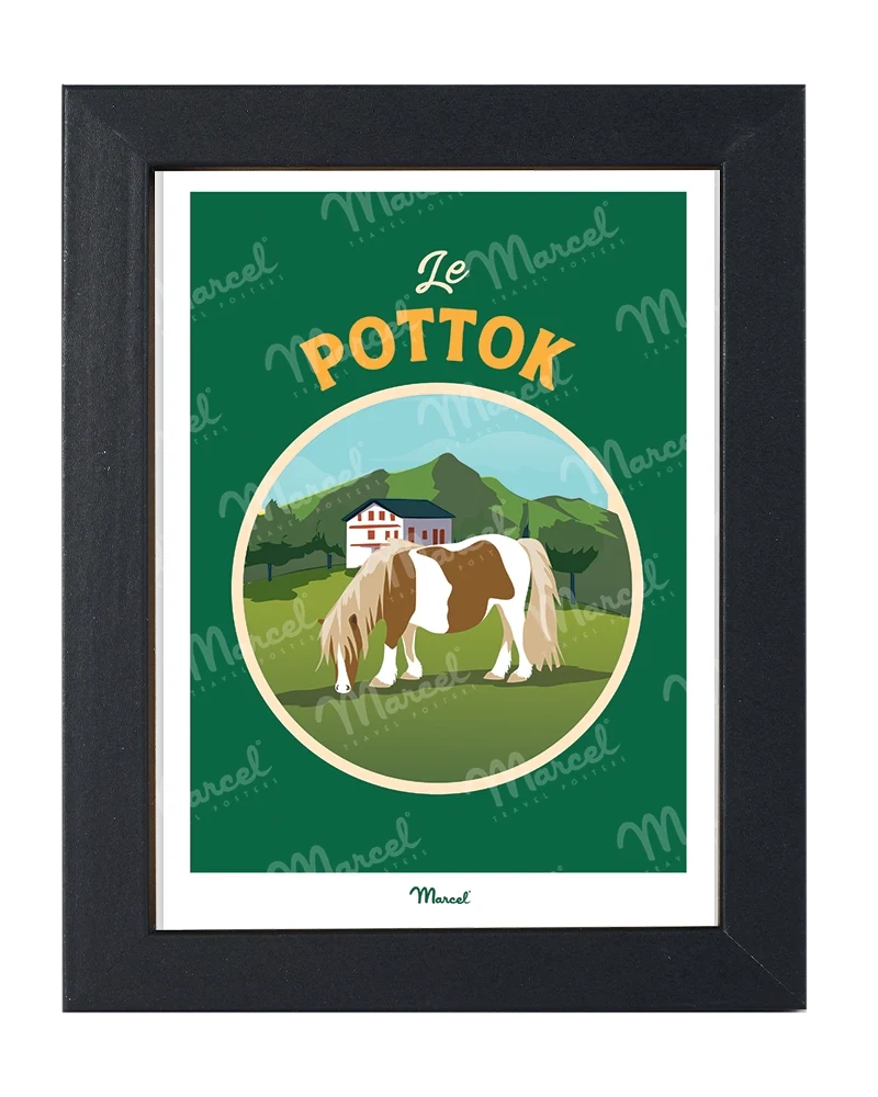 Carte Postale Travel Color PAYS BASQUE "Le Pottok"