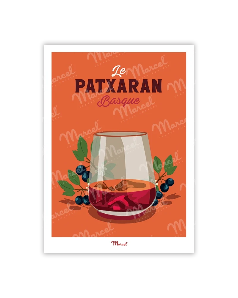 Carte Postale Travel Color PAYS BASQUE "Patxaran Basque"