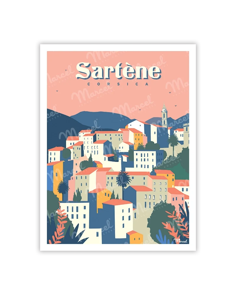 Carte Postale CORSE "Sartène"