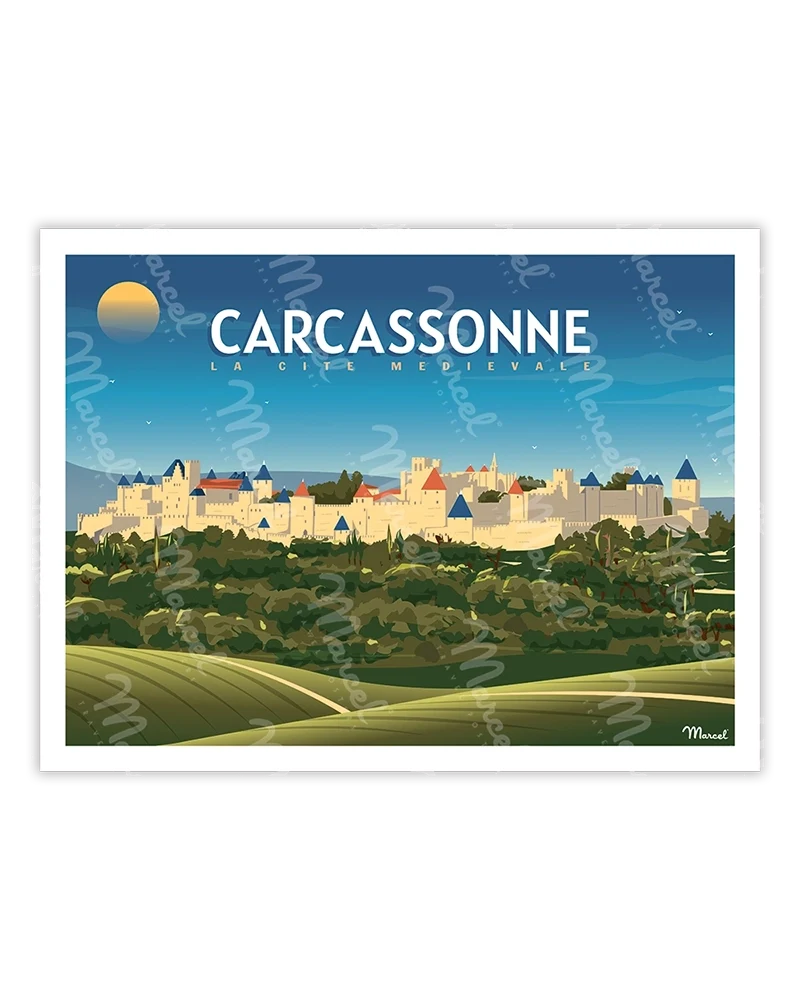 Affiche CARCASSONNE