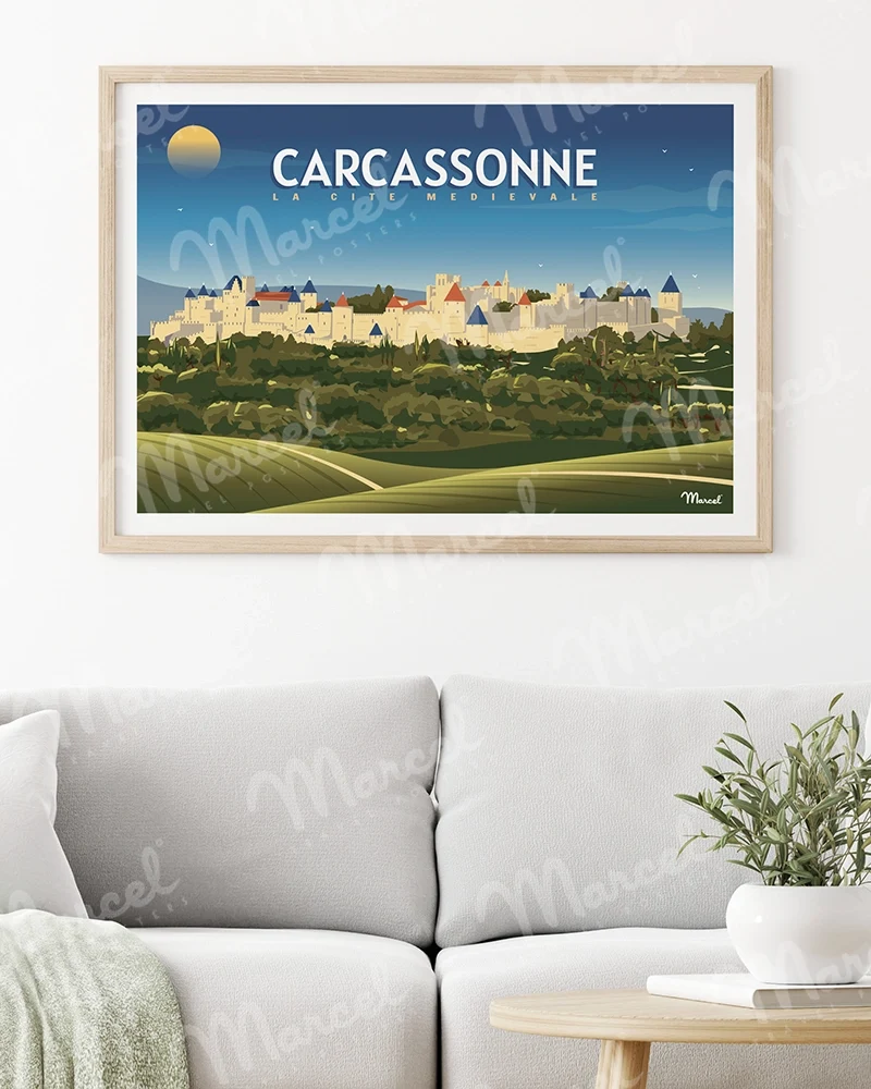 Affiche CARCASSONNE
