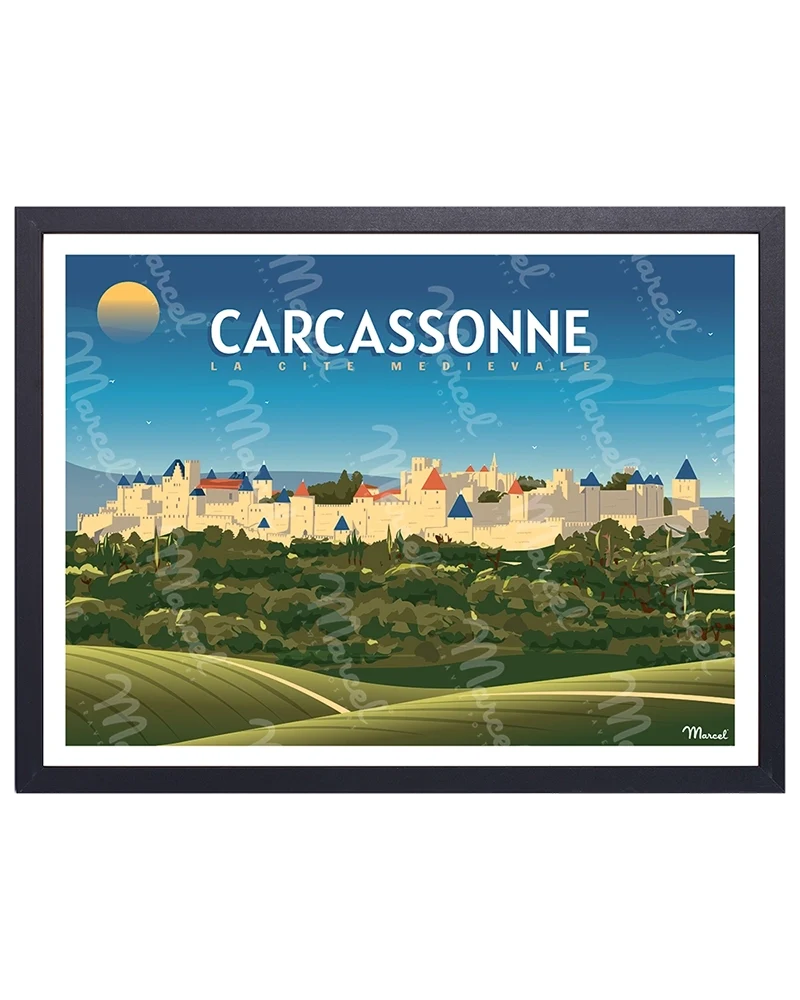 Affiche CARCASSONNE