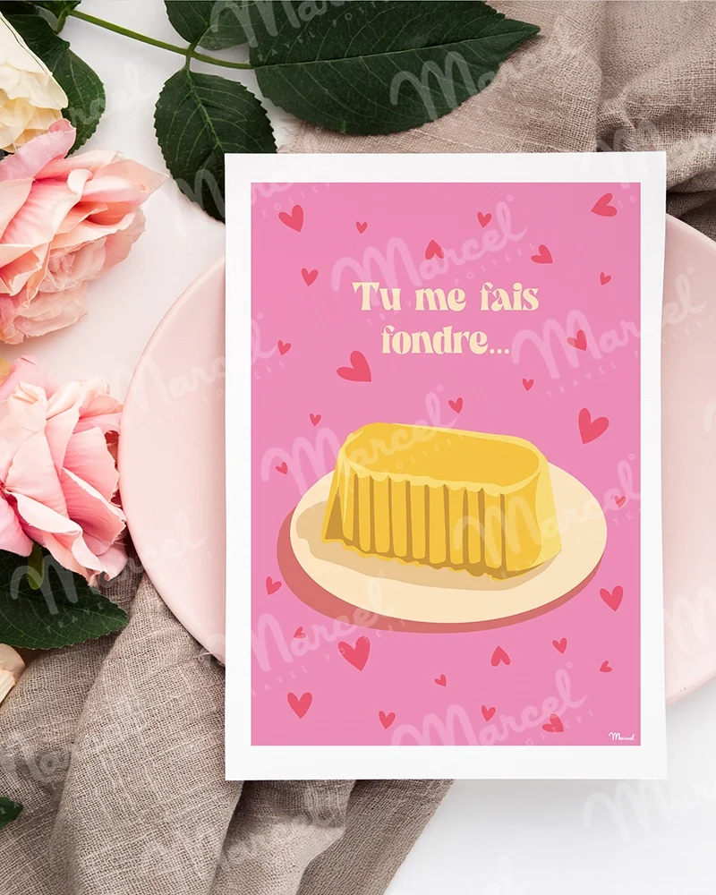 Carte Postale AMOUR "Beurre"