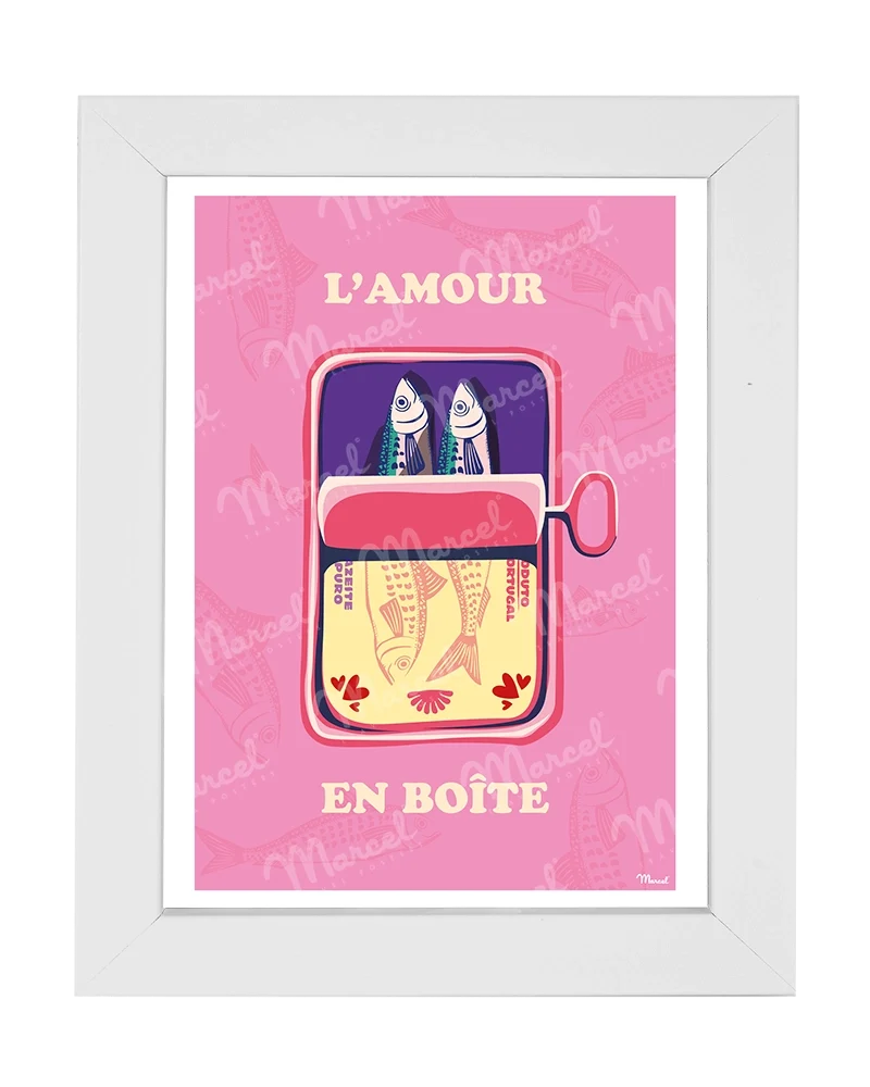 Carte Postale Amour "Sardines"