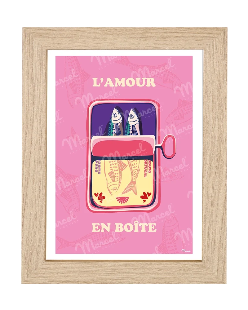Carte Postale Amour "Sardines"