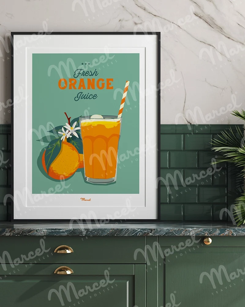 Affiche Travel Color "Jus d'Orange"