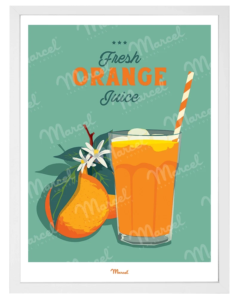Affiche Travel Color "Jus d'Orange"