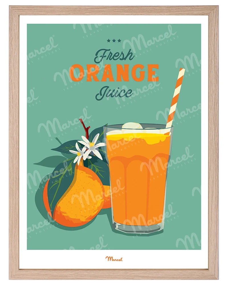 Affiche Travel Color "Jus d'Orange"
