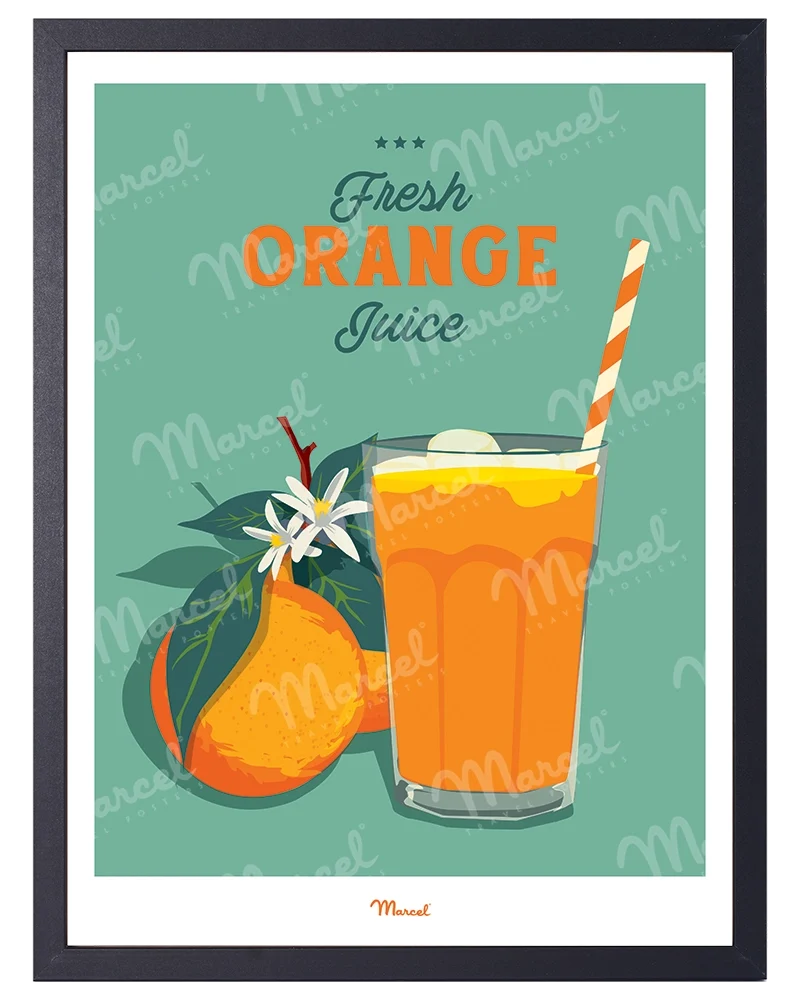 Affiche Travel Color "Jus d'Orange"