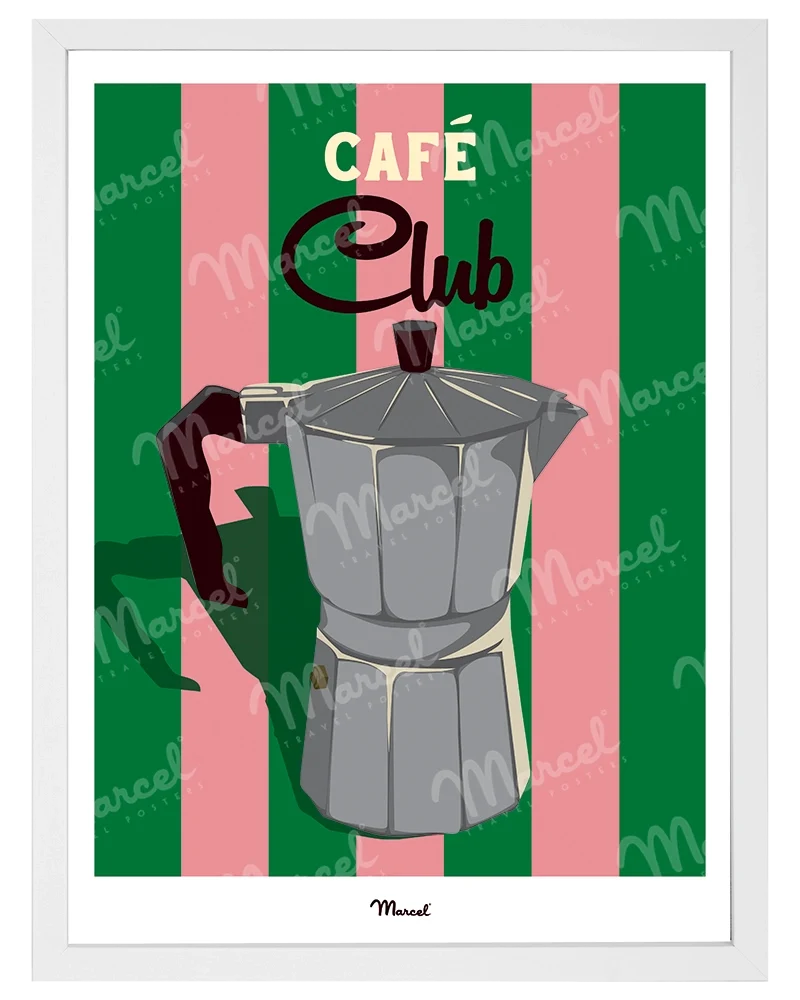 Affiche Travel Color "Café Club"