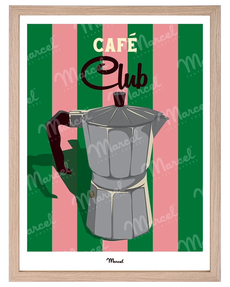 Affiche Travel Color "Café Club"