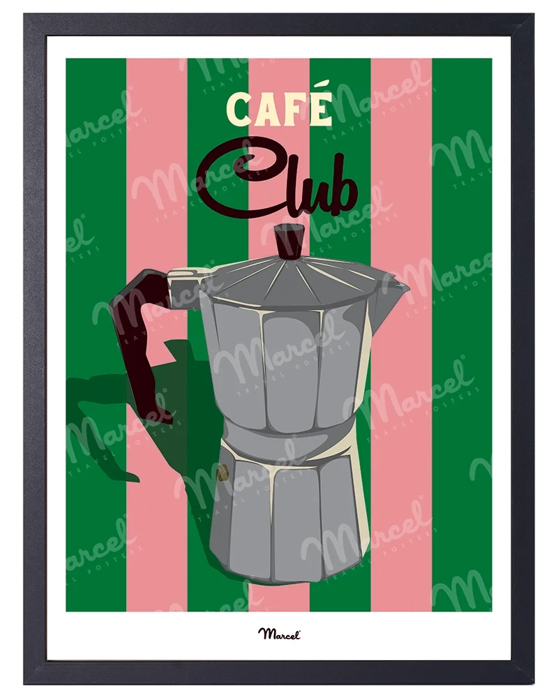 Affiche Travel Color "Café Club"