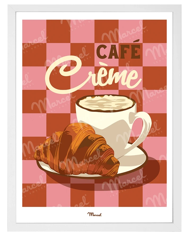 Affiche Travel Color "Café Crème"
