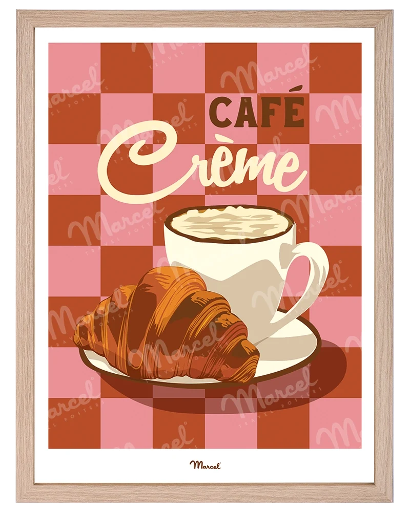 Affiche Travel Color "Café Crème"
