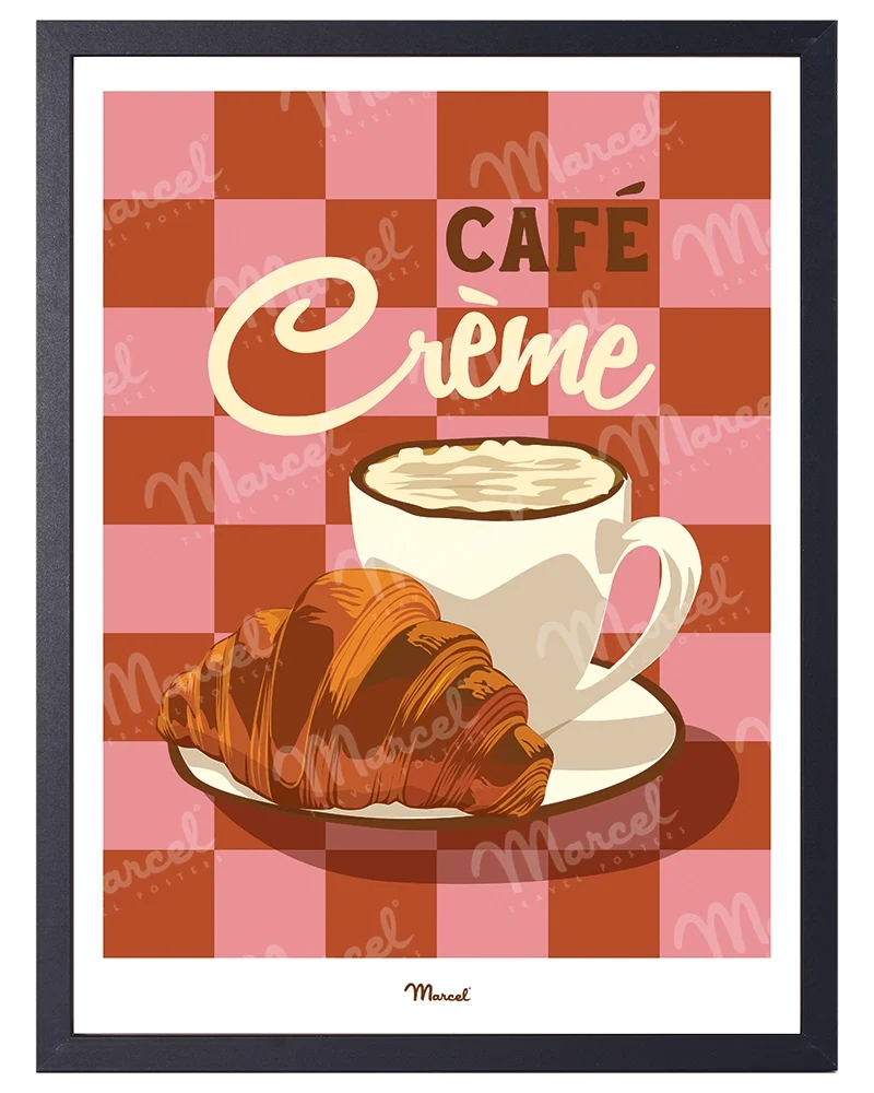 Affiche Travel Color "Café Crème"