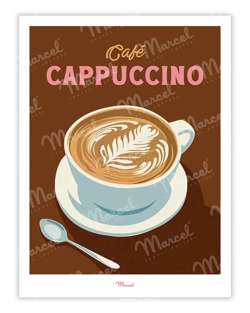 Affiche Travel Color "Café Cappuccino"