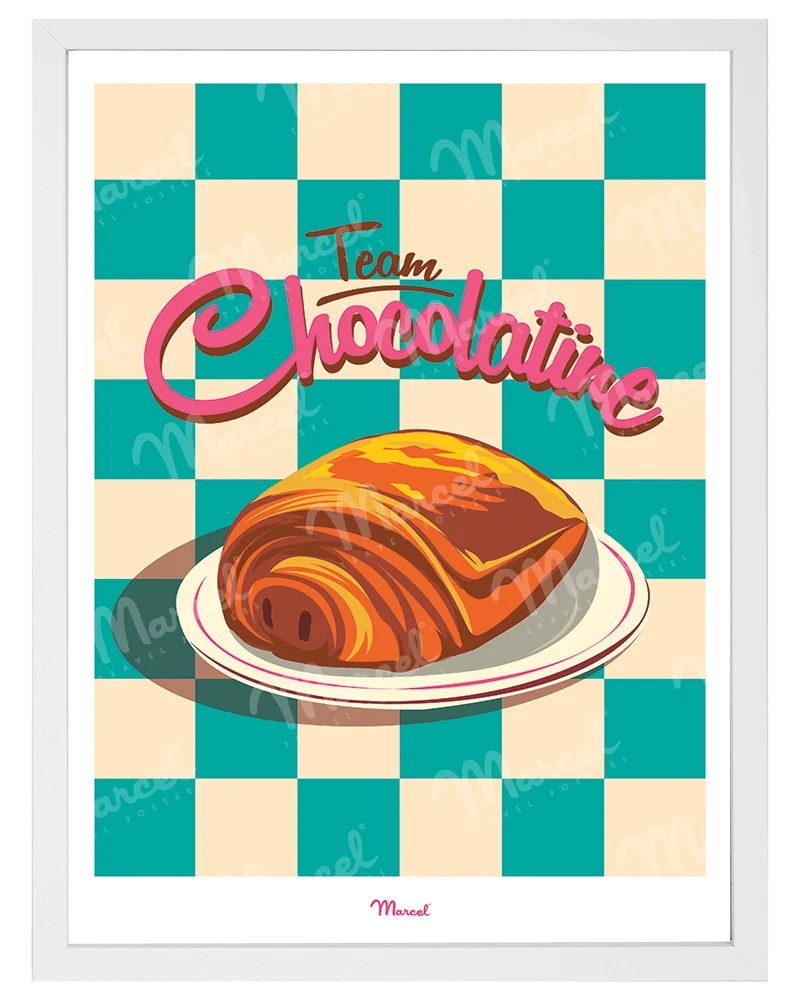 Affiche Travel Color "Team chocolatine"