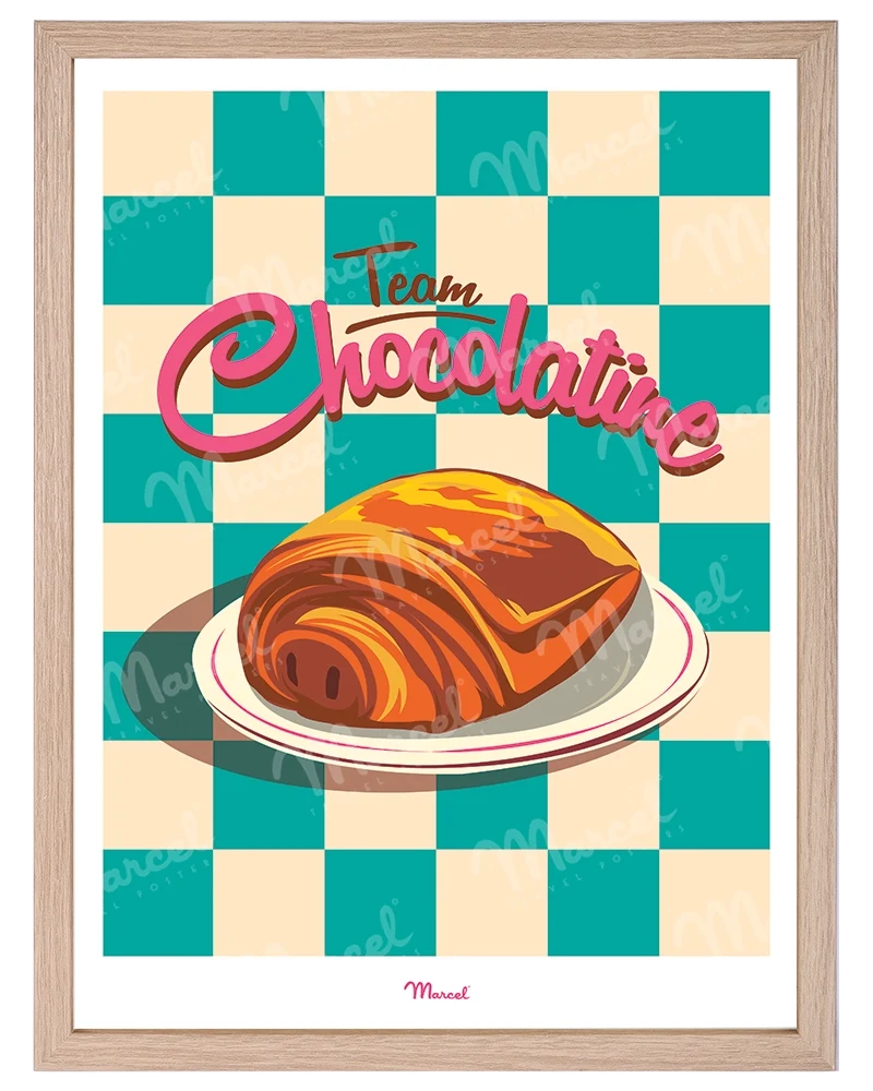 Affiche Travel Color "Team chocolatine"