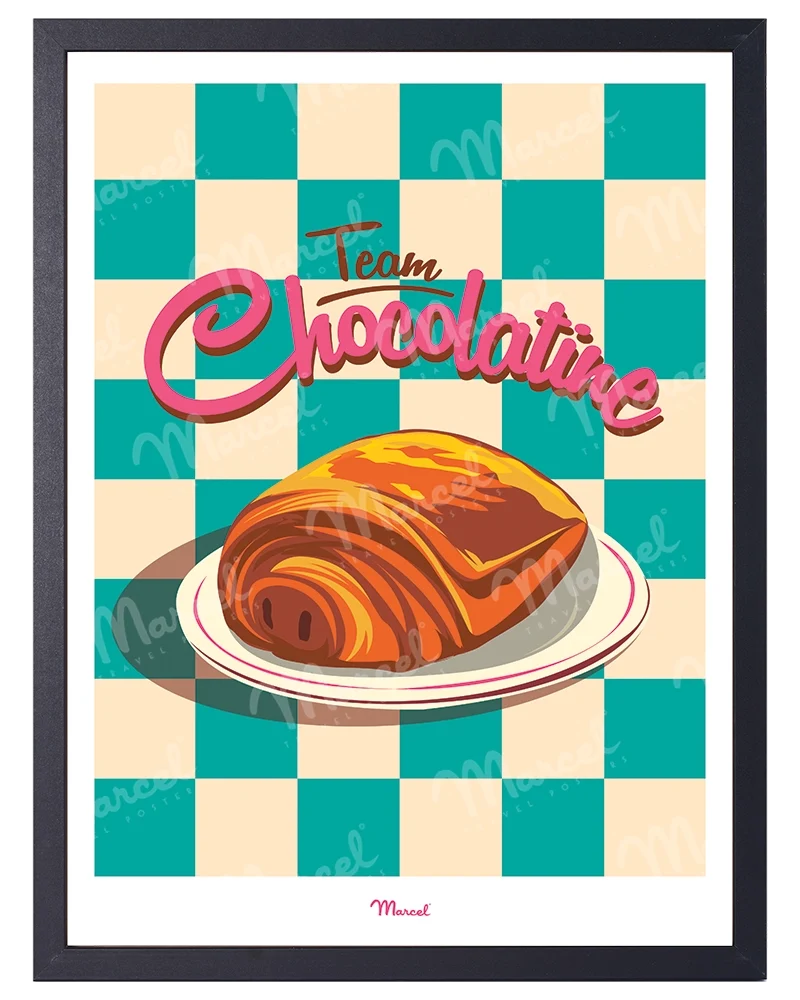 Affiche Travel Color "Team chocolatine"