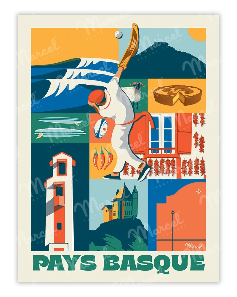 Affiche City Color PAYS BASQUE