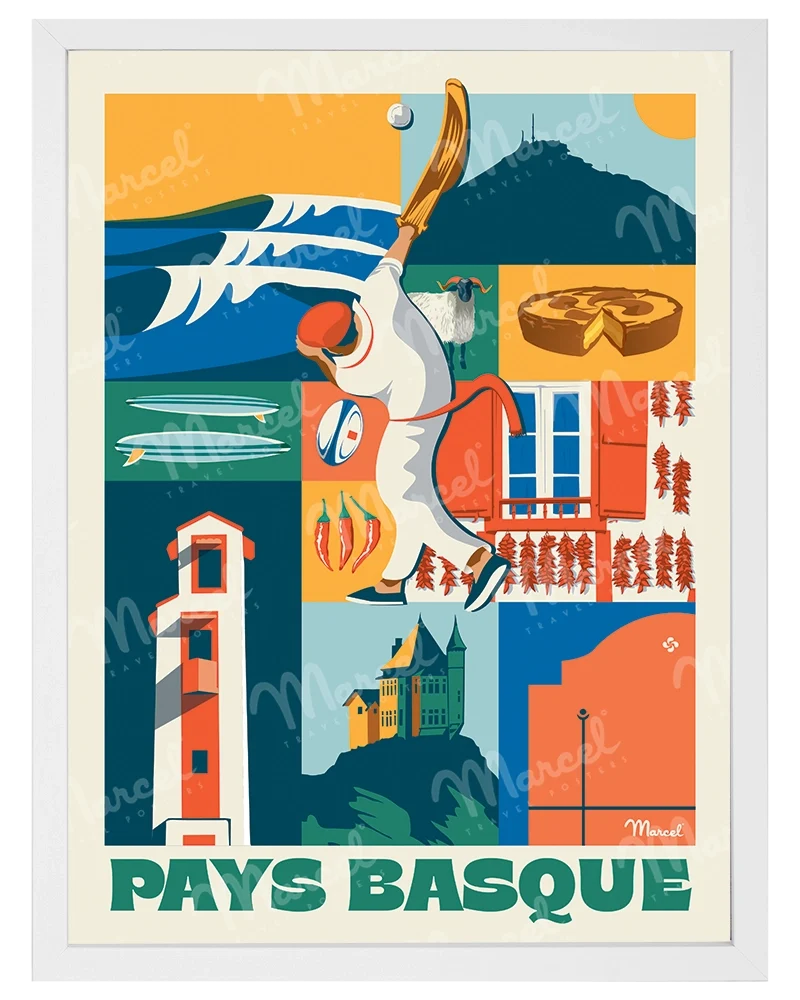 Affiche City Color PAYS BASQUE