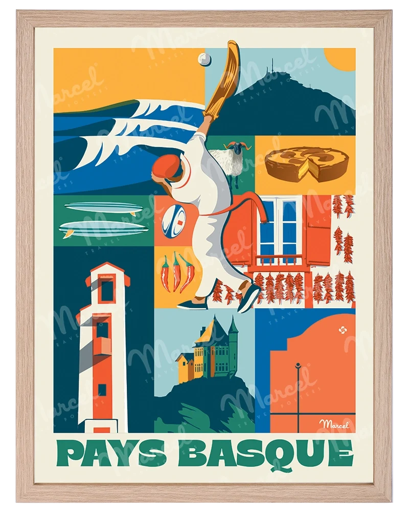 Affiche City Color PAYS BASQUE