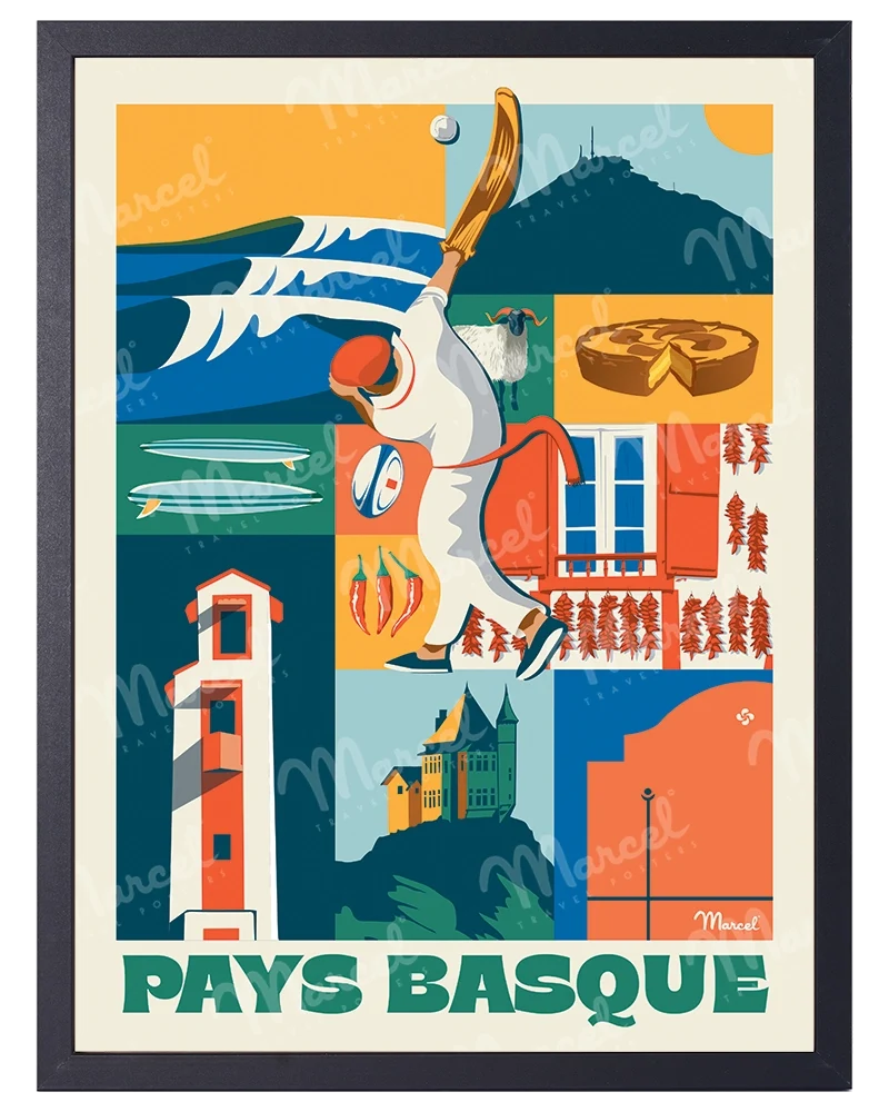 Affiche City Color PAYS BASQUE
