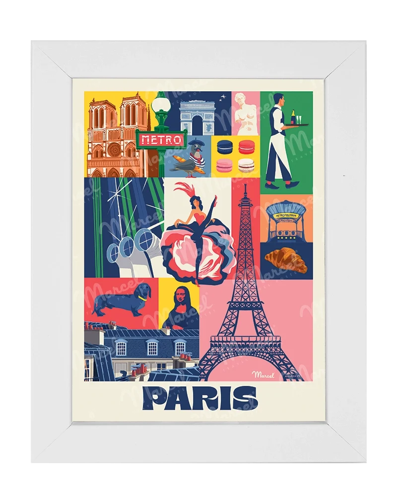 Carte Postale City Color PARIS