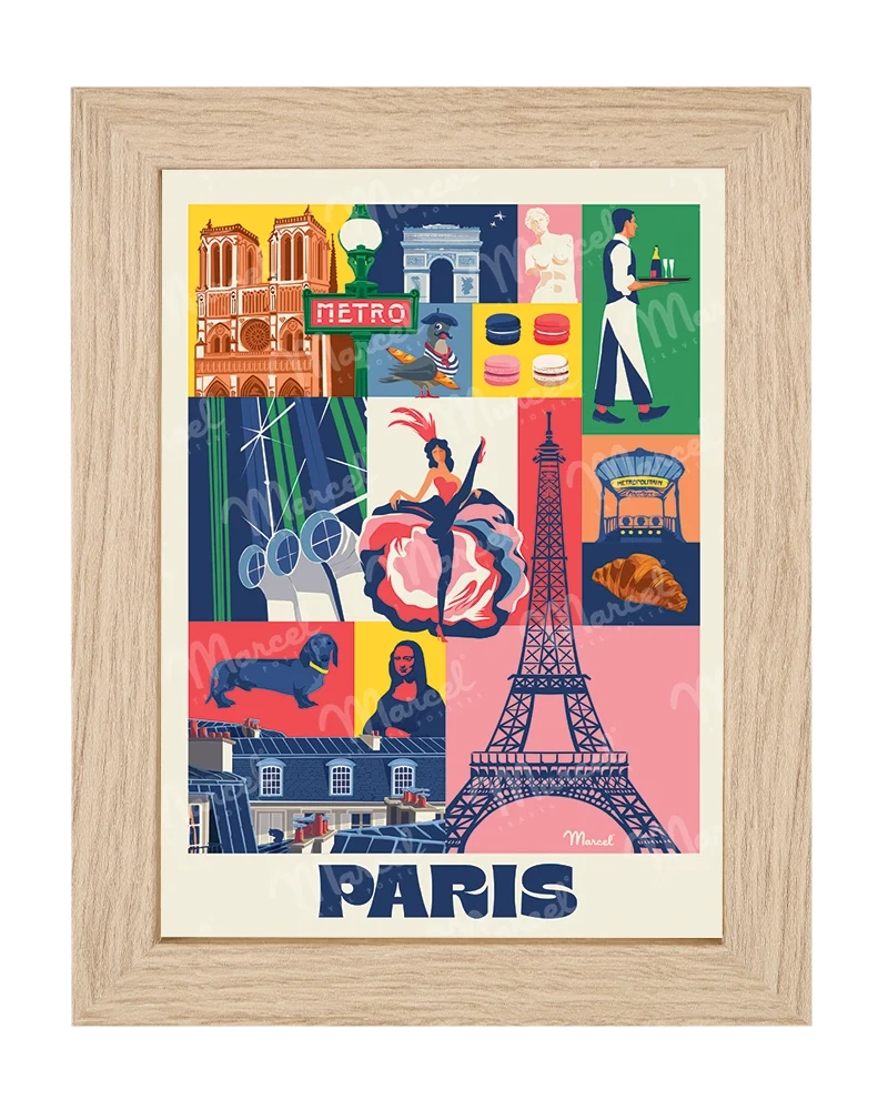 Carte Postale City Color PARIS