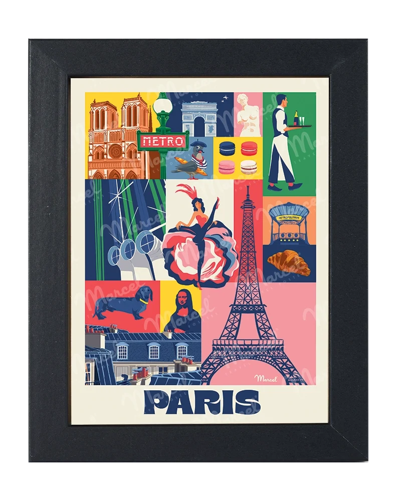 Carte Postale City Color PARIS