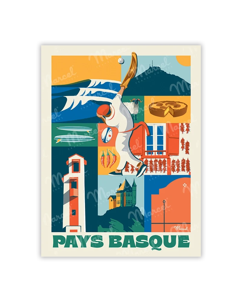 Carte Postale City Color PAYS BASQUE