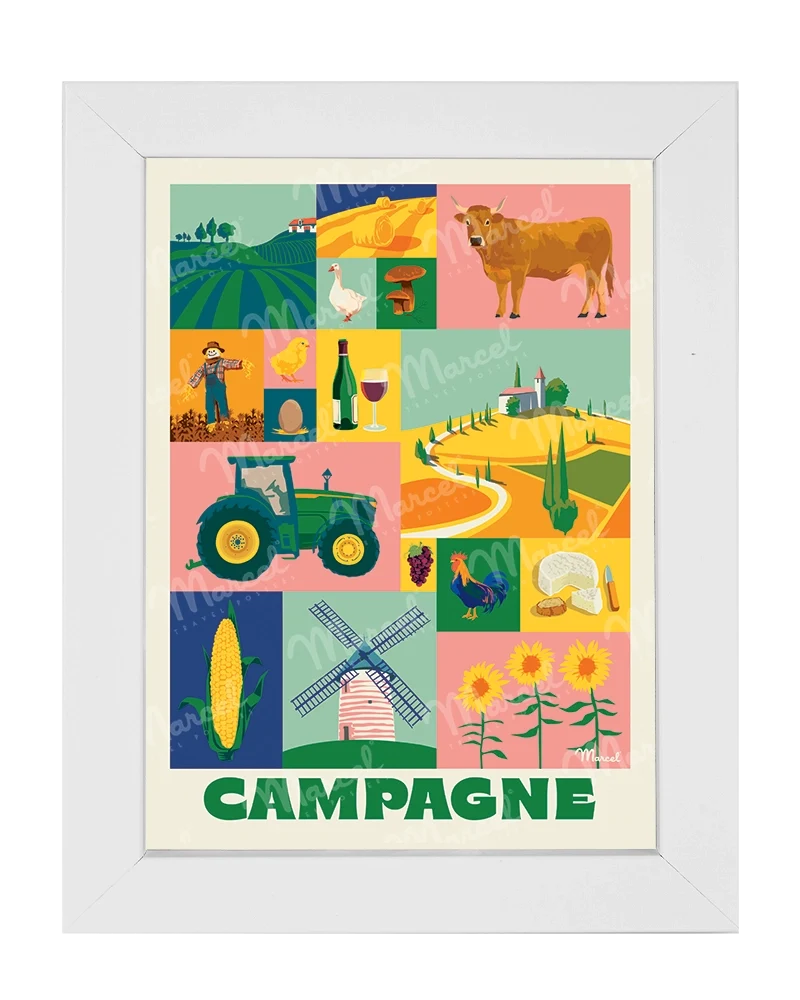 Carte Postale City Color "Campagne"