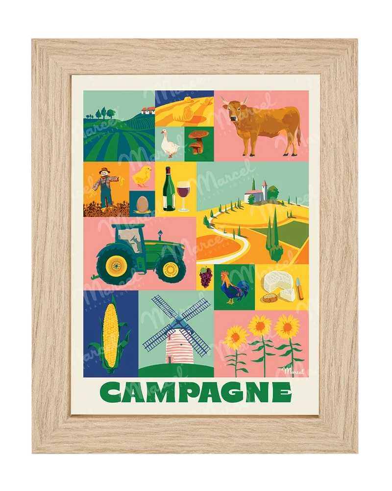 Carte Postale City Color "Campagne"