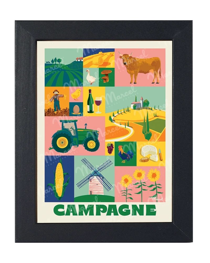 Carte Postale City Color "Campagne"